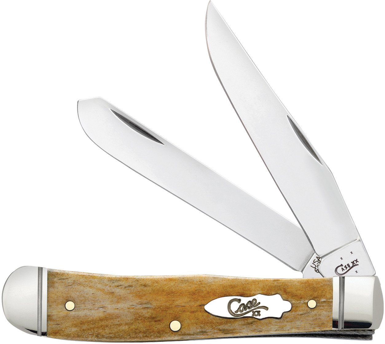 WR Case & Sons Cutlery Co Smooth Antique Bone Trapper Knife                                                                      - view number 1
