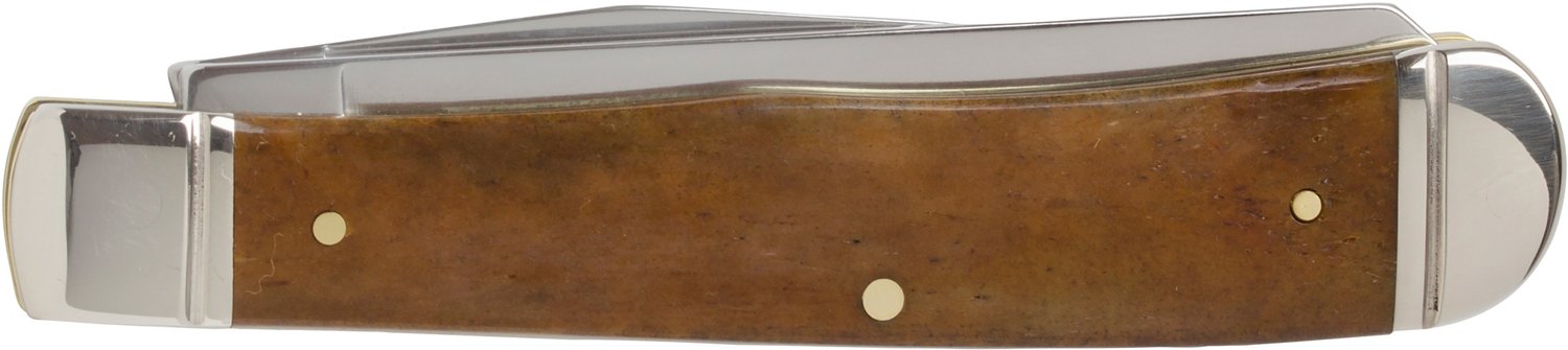 WR Case & Sons Cutlery Co Smooth Antique Bone Trapper Knife                                                                      - view number 4