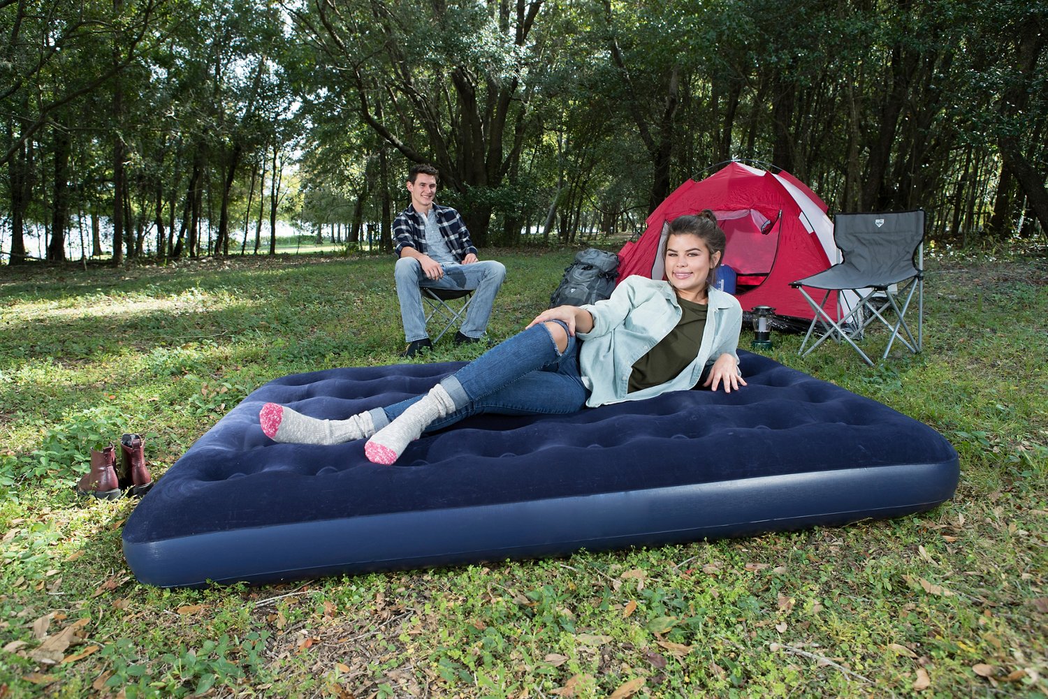 Full Size Plush Top Airbed Academy