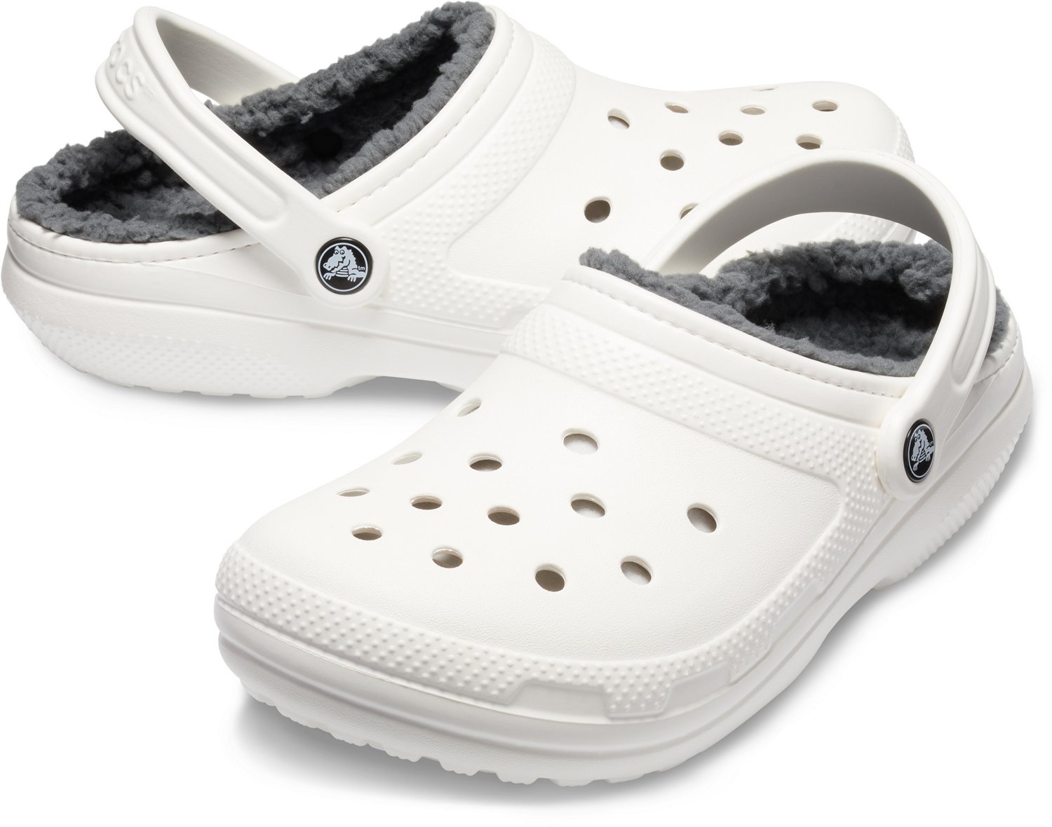 Fuzzy crocs light blue online