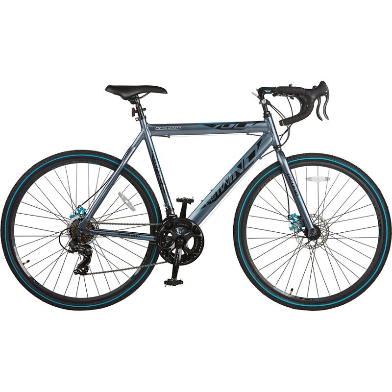 Ozone 500 Men's 700c Eastwind Gravel 14-Speed Road Bike Grey/Blue, 700cc - Men's Bikes at Academy Sports