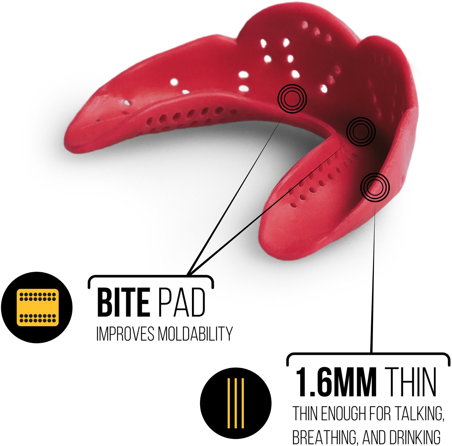 SISU Adults' Next Gen Aero Lacrosse Mouth Guard                                                                                  - view number 5