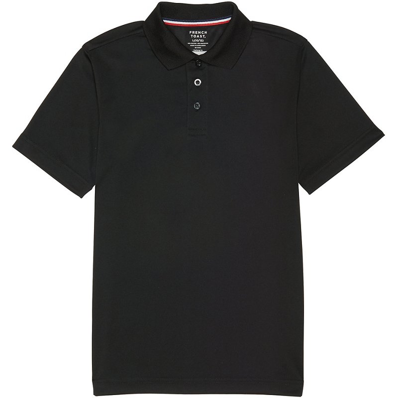 French Toast Boys' Sport Polo Shirt Black, X-Large - Uniform Accessories at Academy Sports