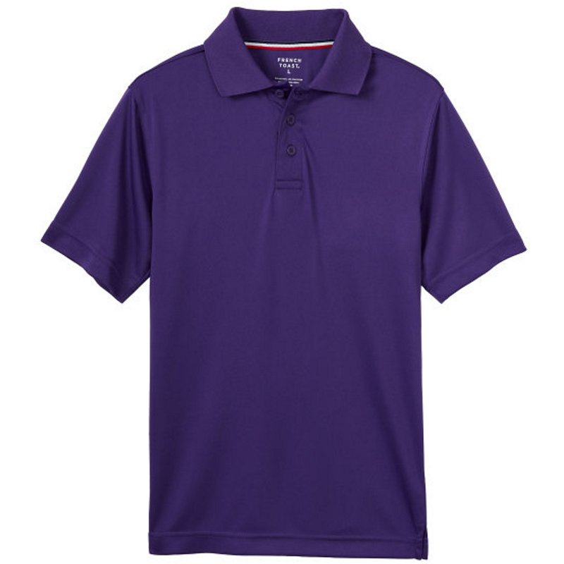 French Toast Boys' Sport Polo Shirt Purple, X-Large - Uniform Accessories at Academy Sports