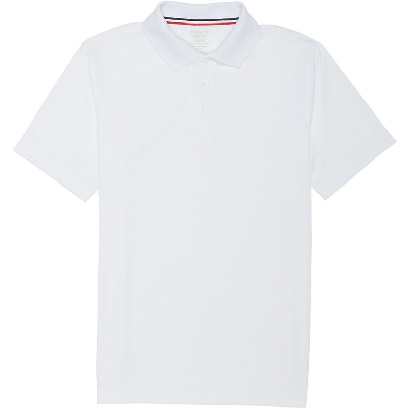 French Toast Boys' Sport Polo Shirt White, X-Large - Uniform Accessories at Academy Sports