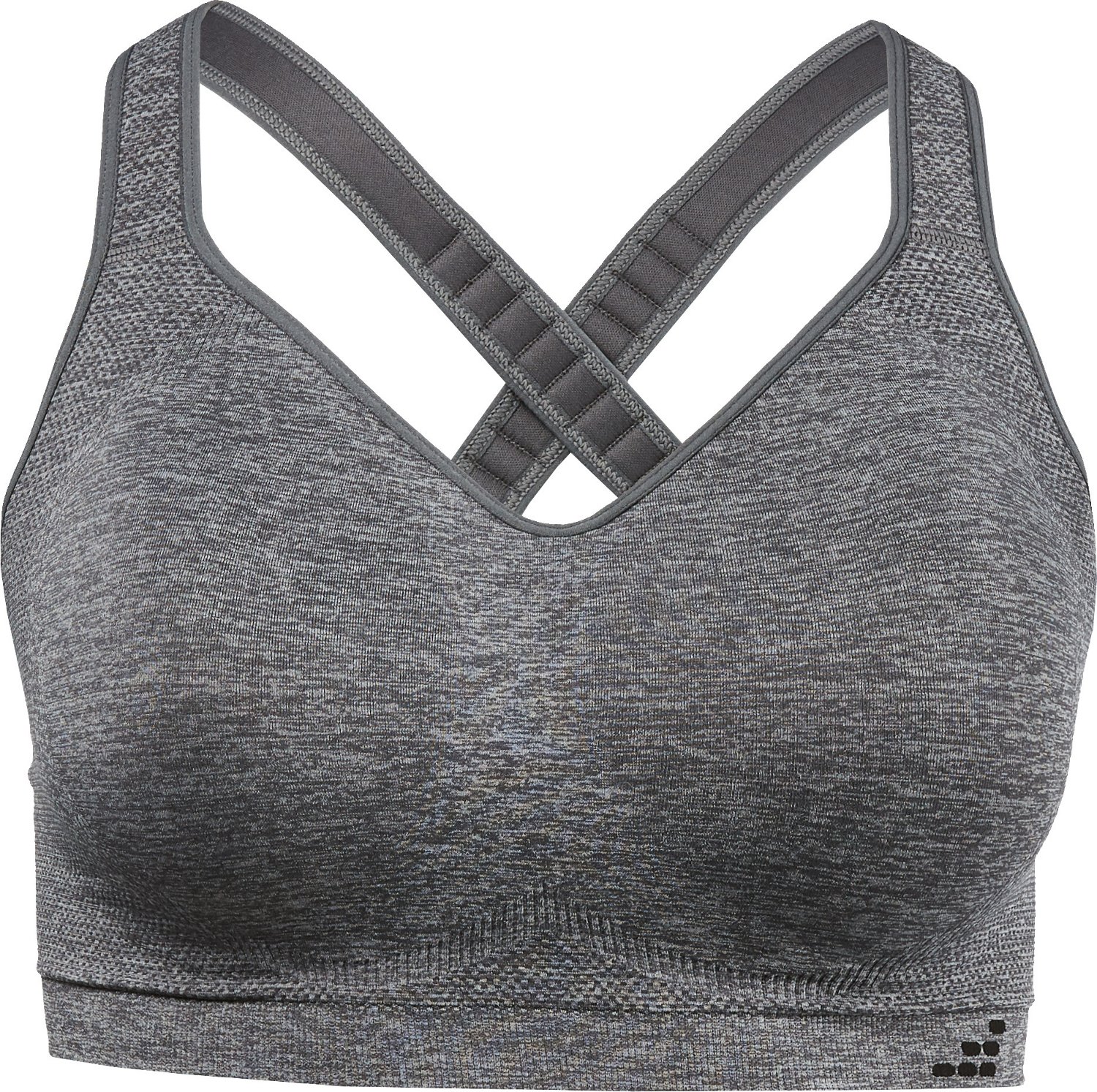 BCG Women's Mid Impact Racer Plus Size Sports Bra Academy