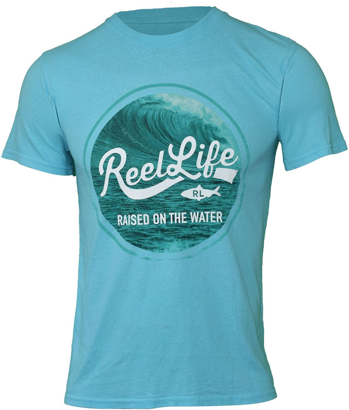 Reel Life Men's Ocean Washed Raised on the Water Tshirt Academy