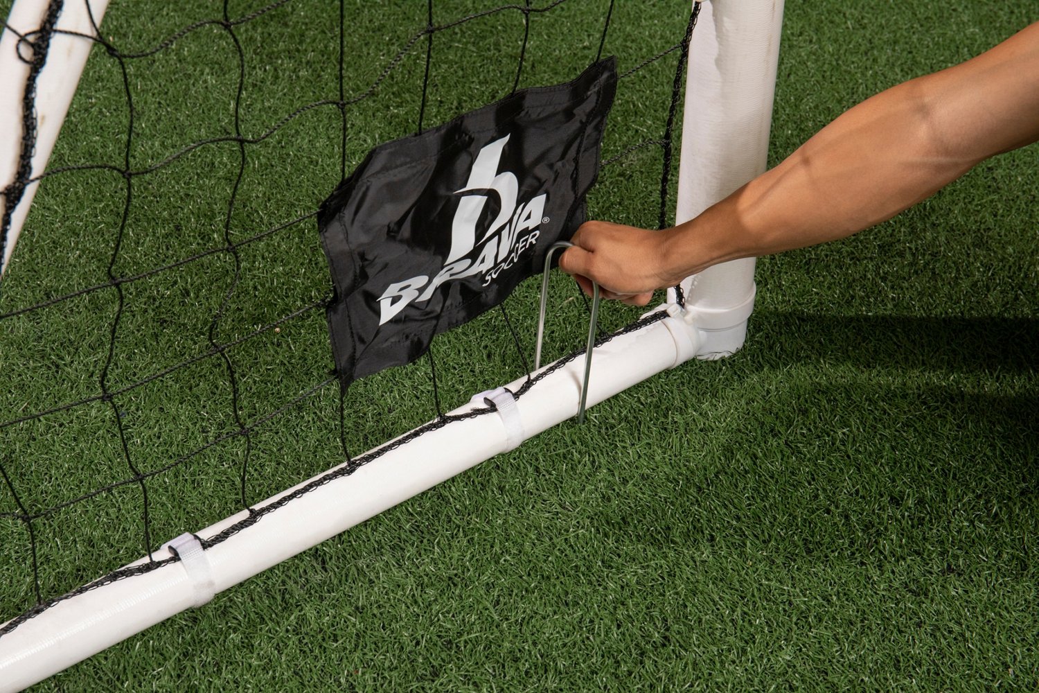 Brava Soccer Select 5 ft x 8 ft Inflatable Soccer Goal Academy