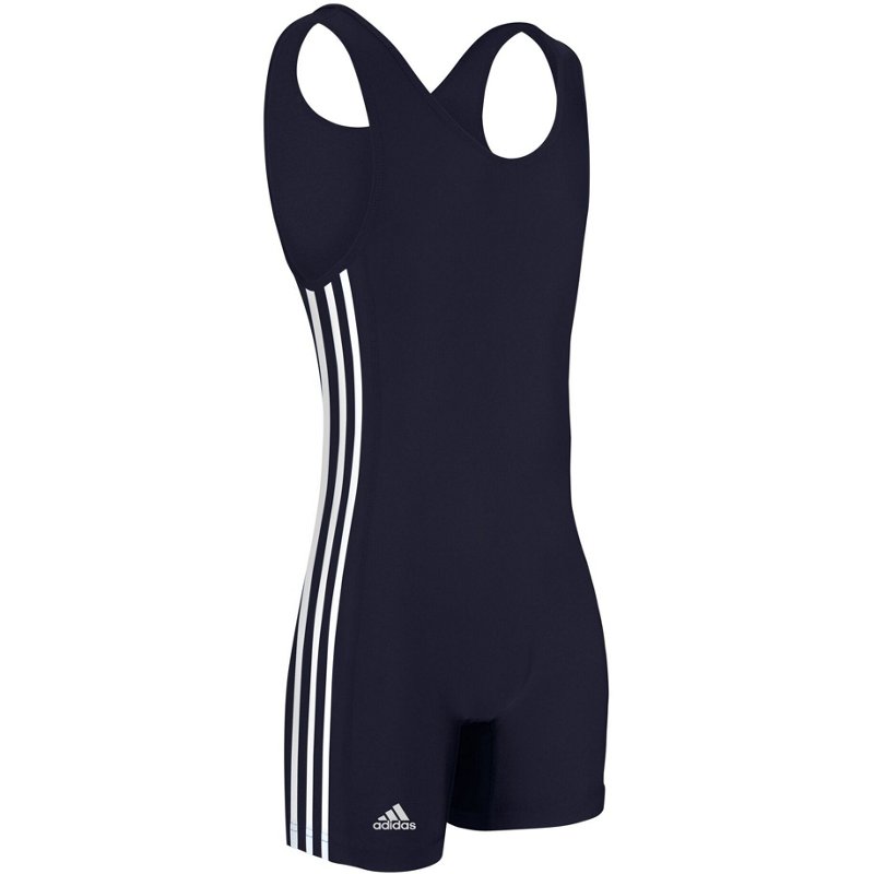 adidas Men's Wrestling Singlet Navy Blue/White, 3X-Large - Wrestling Accessories at Academy Sports