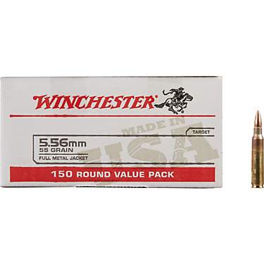 Winchester 5.56 NATO 55-Grain FMJ Rifle Ammunition                                                                              
