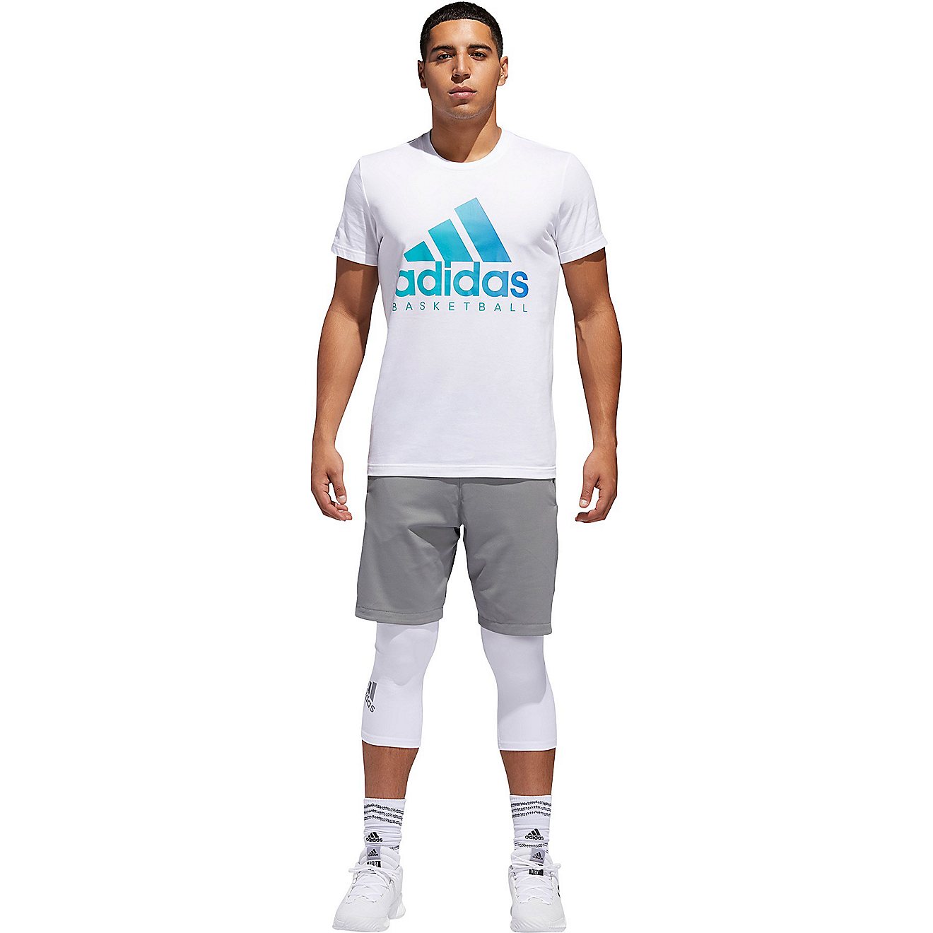 adidas Men's Basketball Graphic T-shirt                                                                                          - view number 5