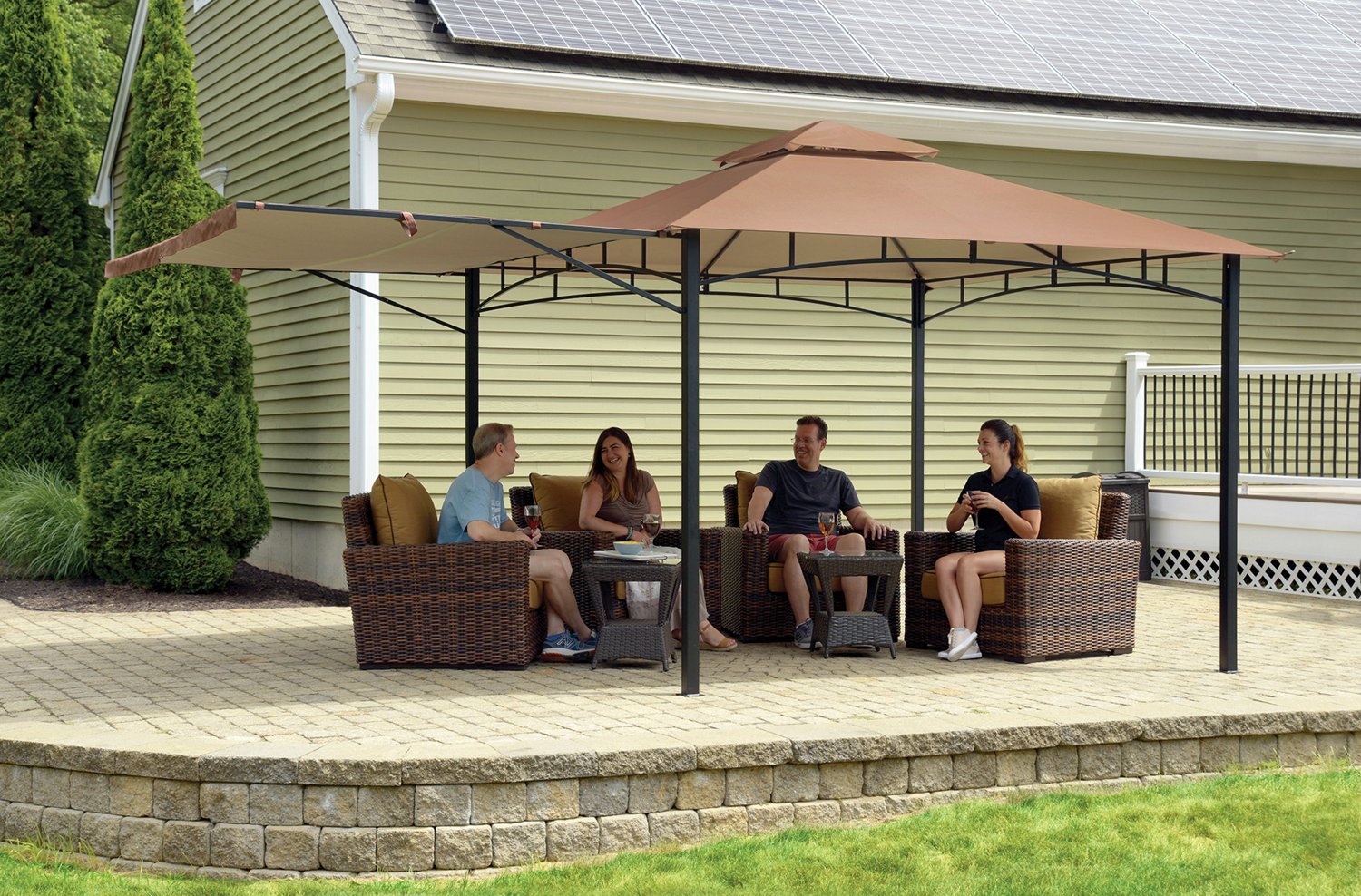 ShelterLogic Redwood 11 ft x 11 ft Canopy Gazebo - view number 3