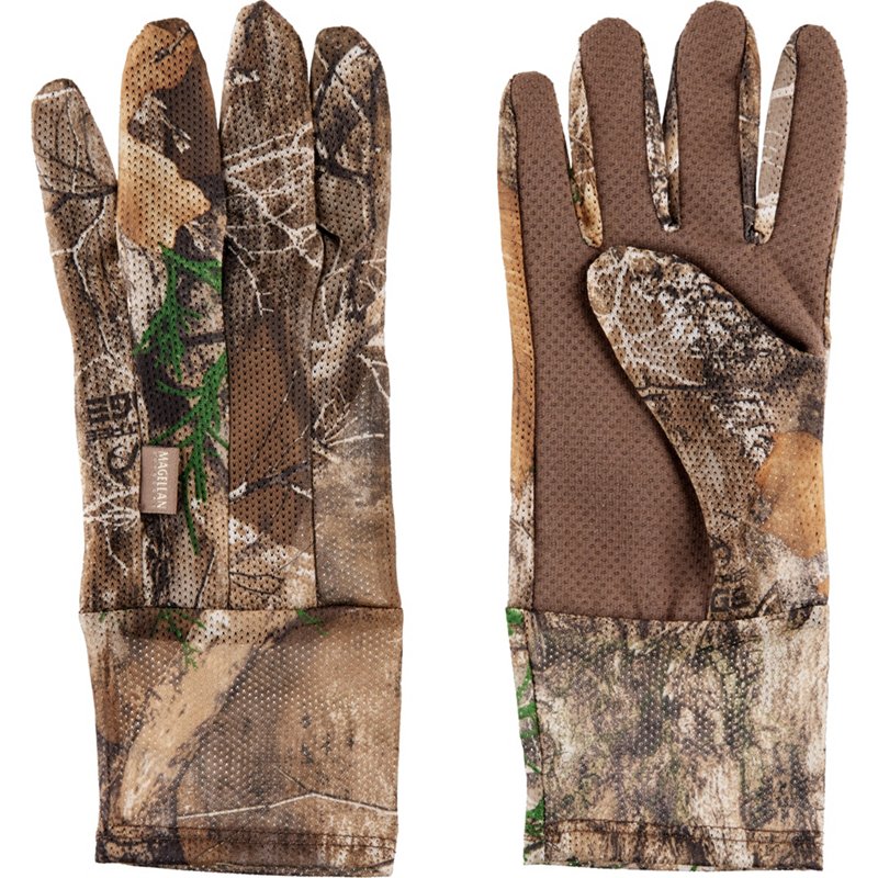 Magellan Outdoors Men's Camo Mesh Hunting Gloves - Hunting Gloves at Academy Sports