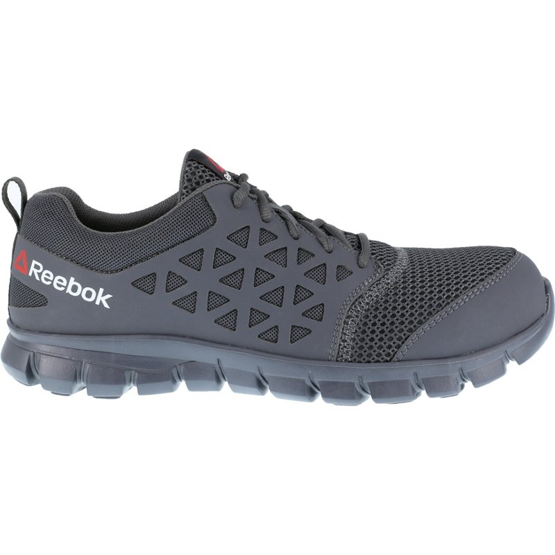 Reebok Men's Sublite Cushion EH Composite Toe Lace Up Work Shoes Dark Grey, 11 - Lace St Work Boots at Academy Sports