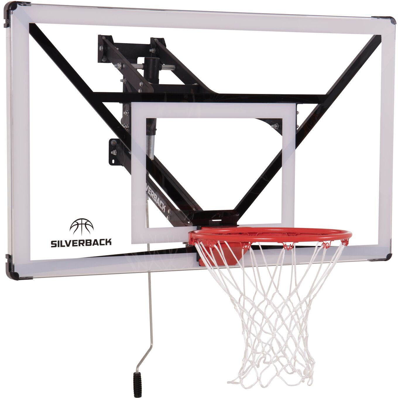 Silverback NXT 54 Wall Mounted Adjustable-Height Basketball Hoop with QUICKPLAY