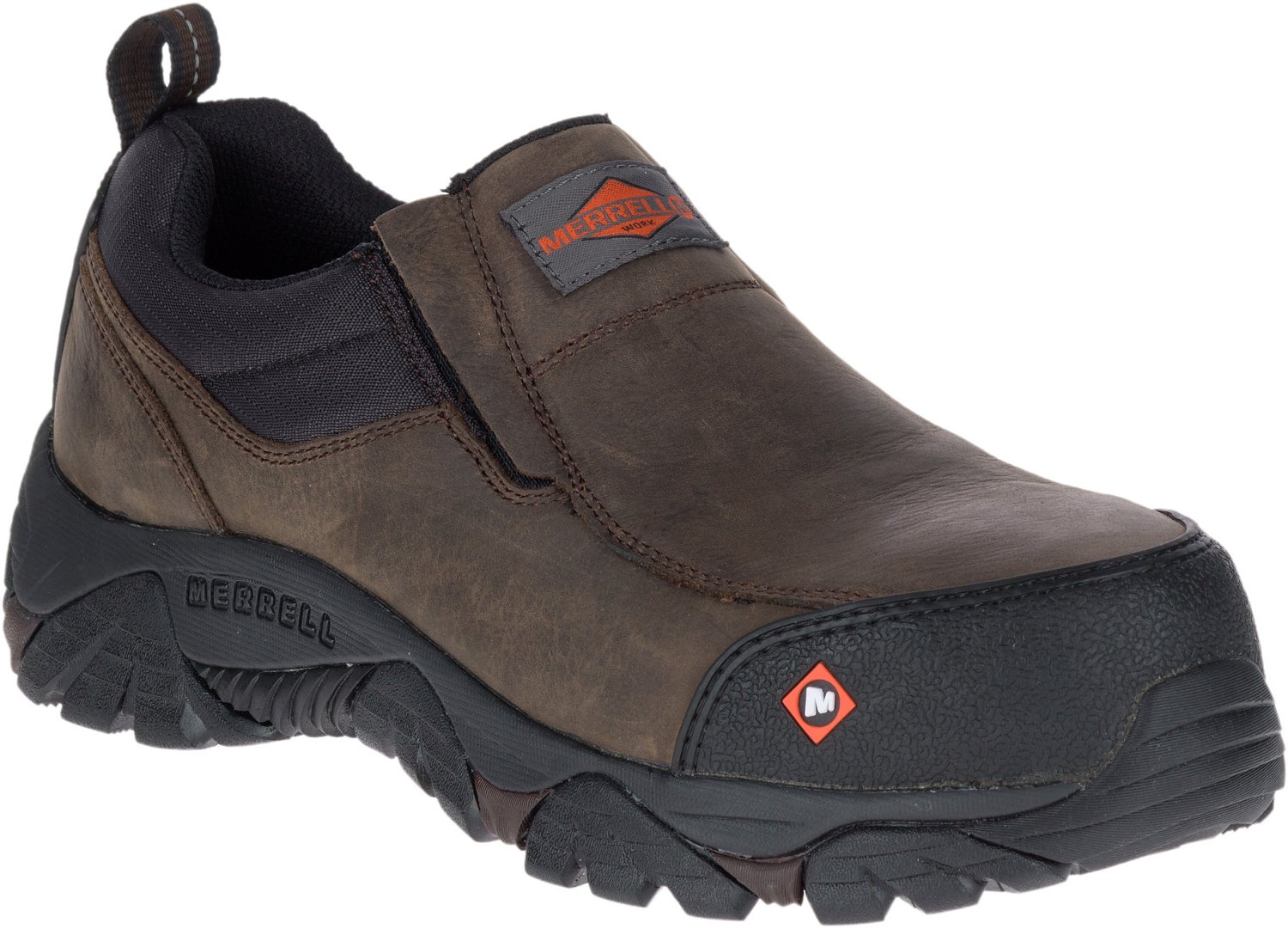 Merrell Men's Moab Rover Moc EH SR Composite Toe Slip on Work Shoes - view number 2