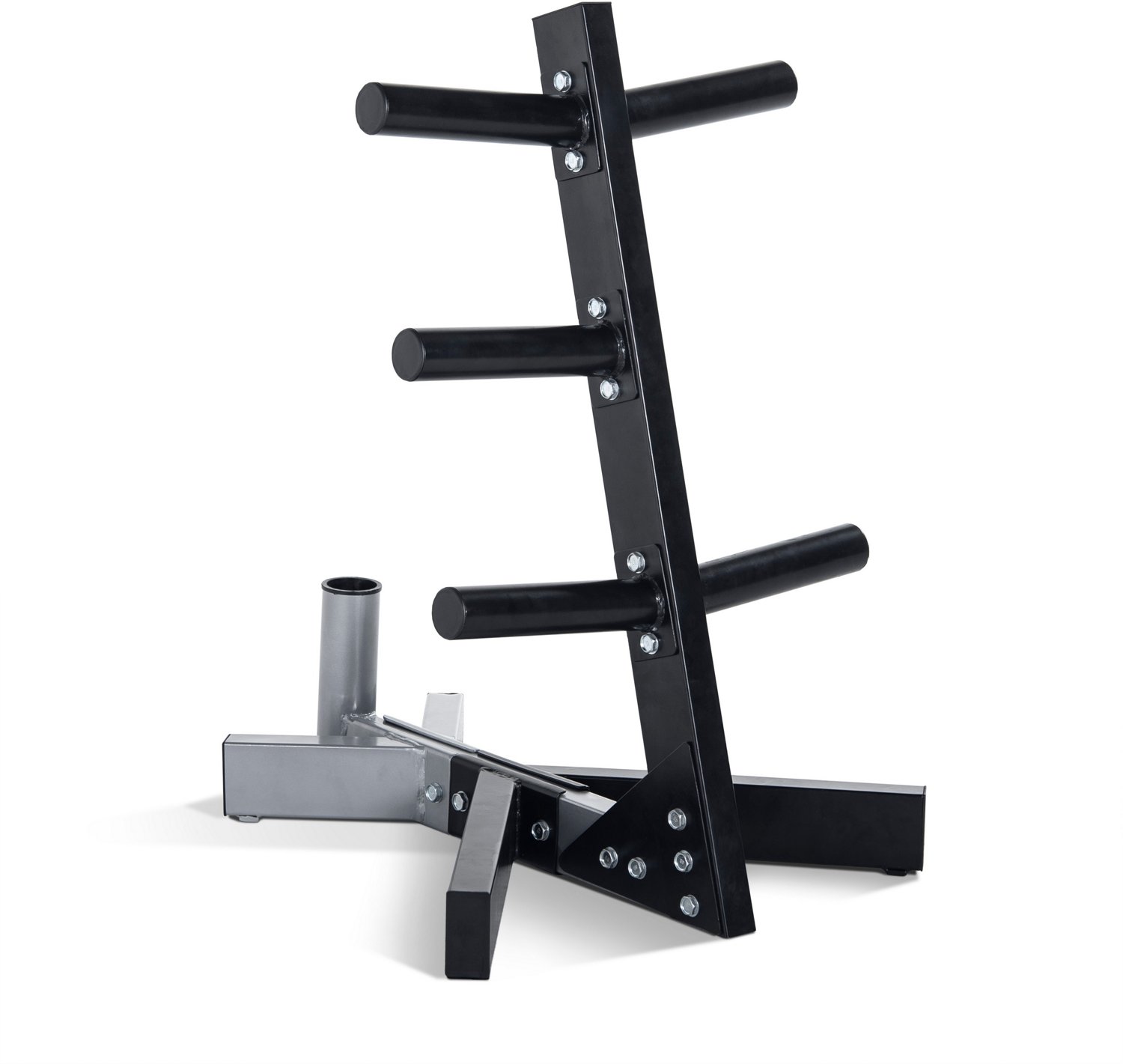 CAP Barbell 2 in Olympic Plate Tree Storage Rack Academy