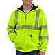 Carhartt Men's High-Visibility Zip-Front Class 3 Thermal-Lined Sweatshirt                                                        - view number 1 image
