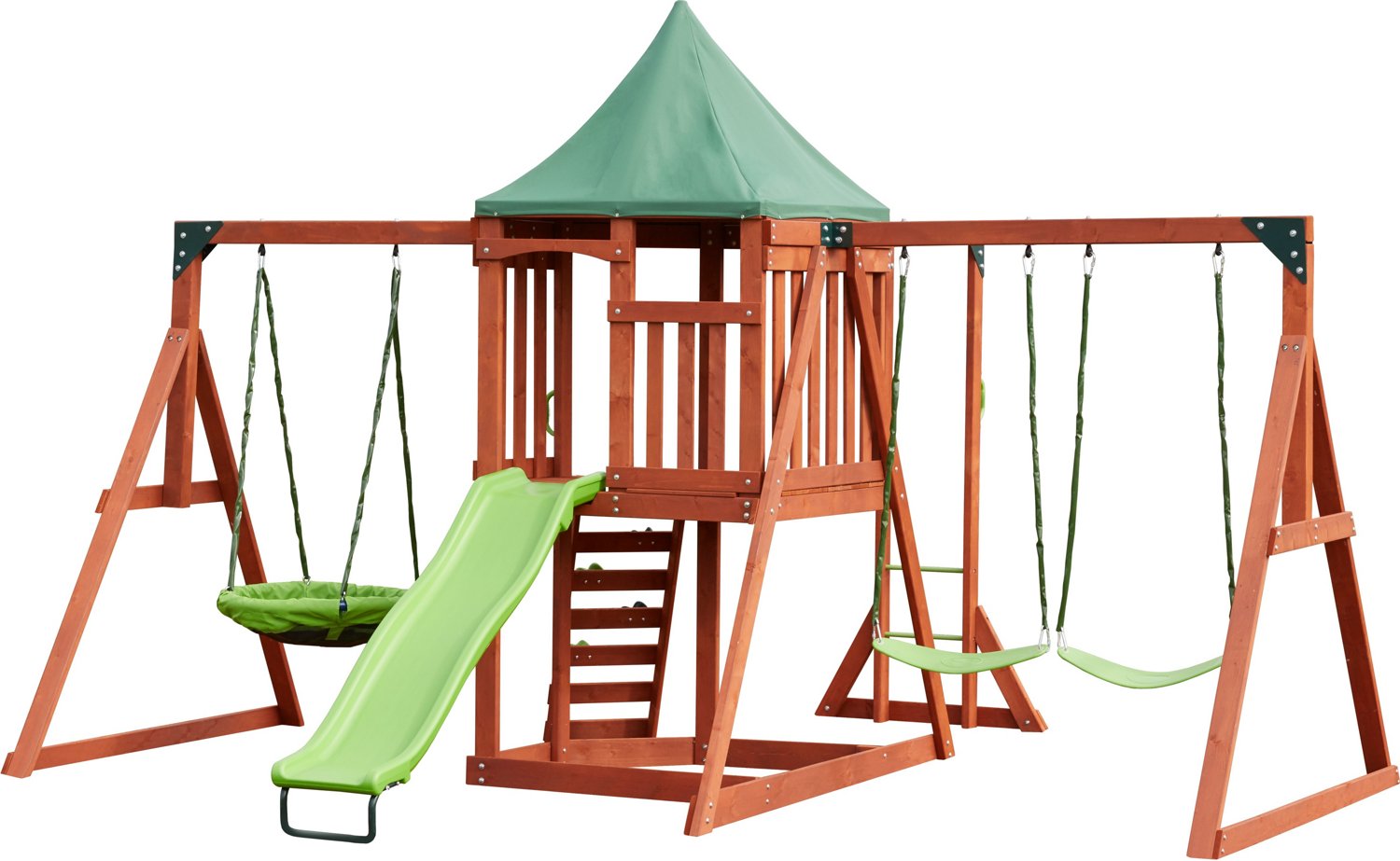 Agame paradise peak cheap wooden swing set