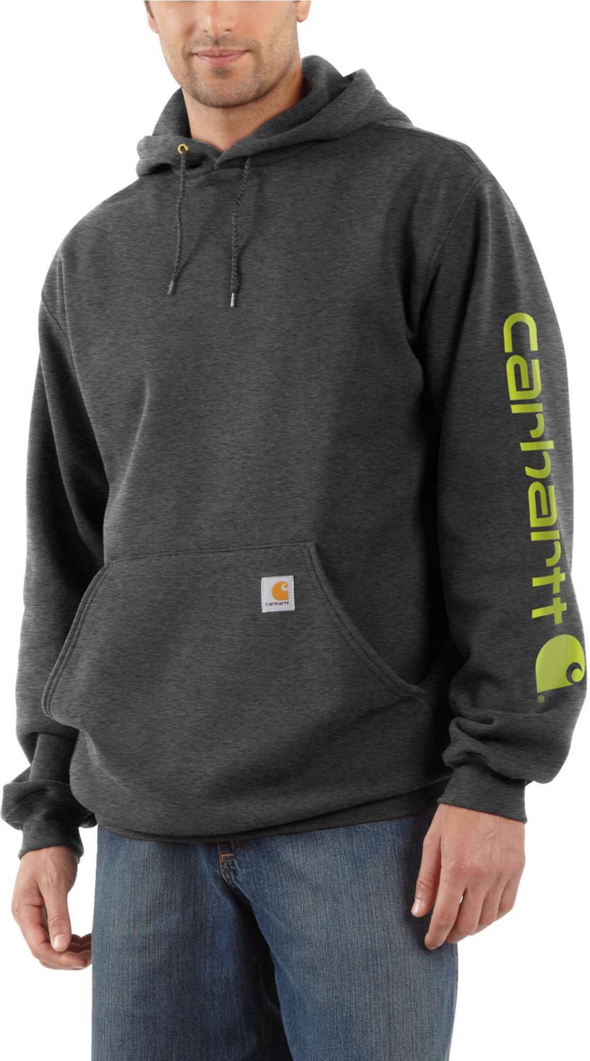 Carhartt Men's Midweight Hooded Logo Sleeve Sweatshirt