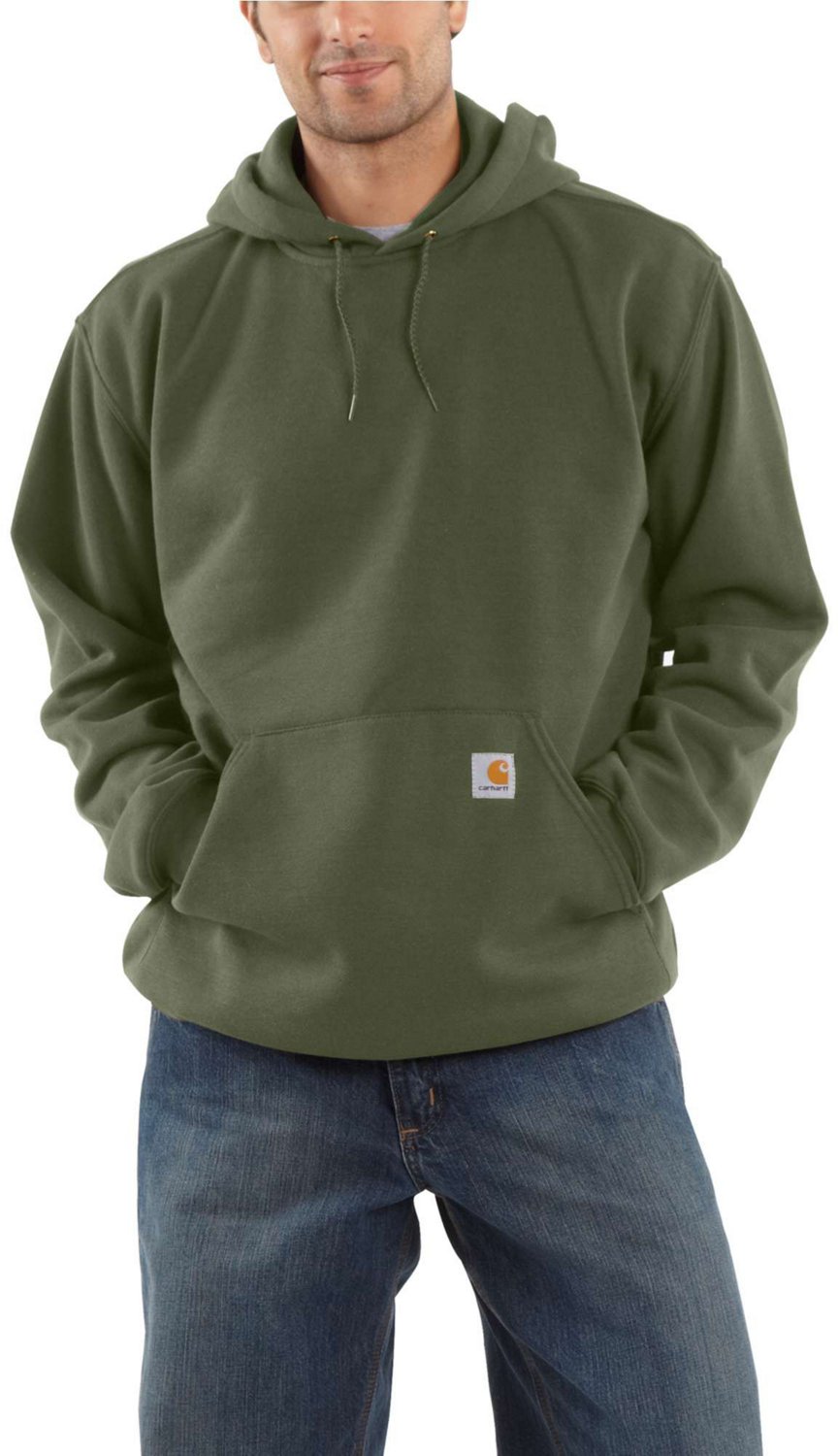 Carhartt Lightweight Hoodie Large Mens Blue Long Sleeve Polyester