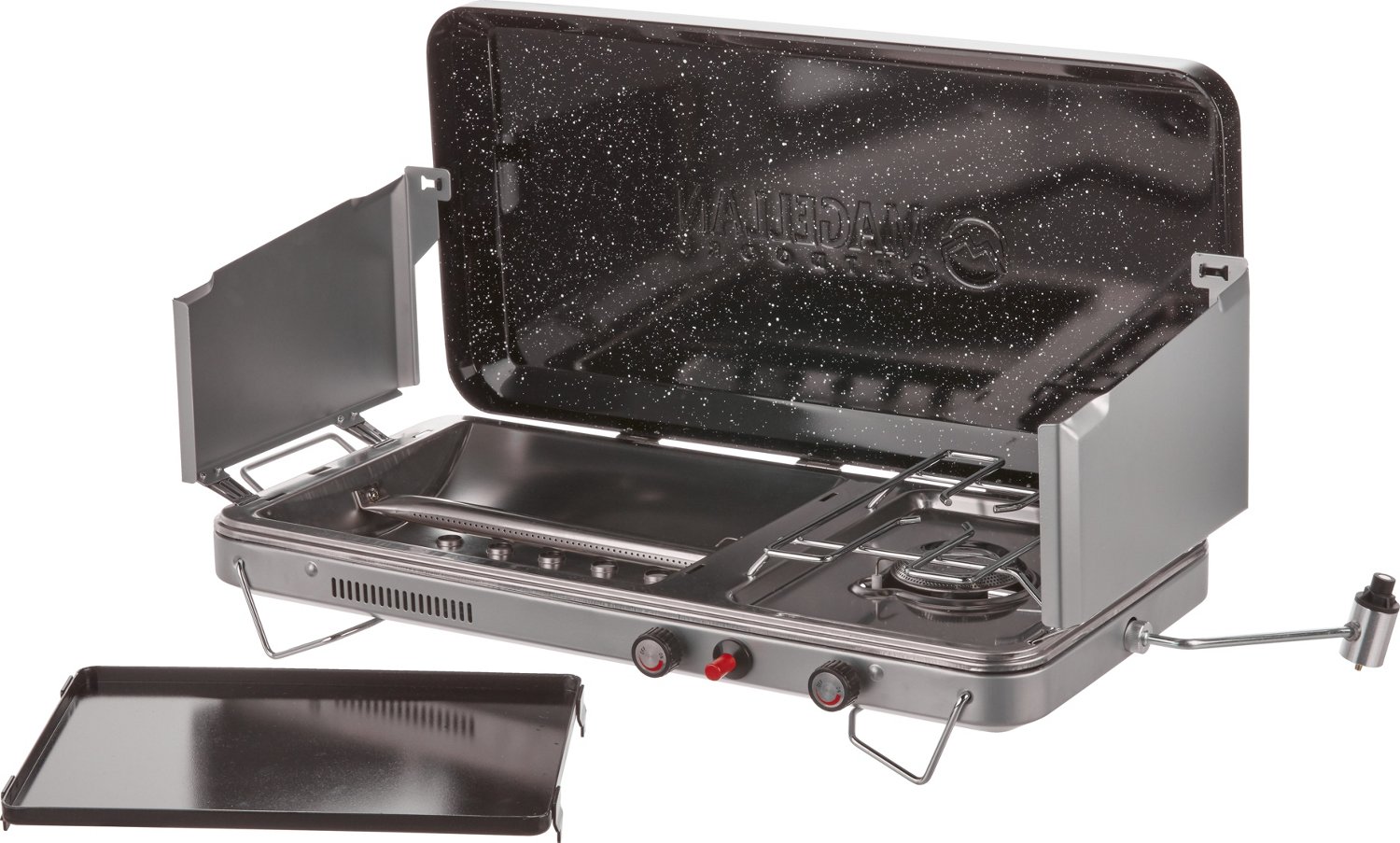 Magellan Outdoors Two Burner Stove with Griddle                                                                                  - view number 3