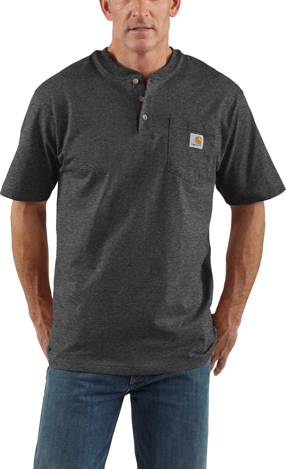 Carhartt Men's Workwear Short Sleeve Henley | Academy