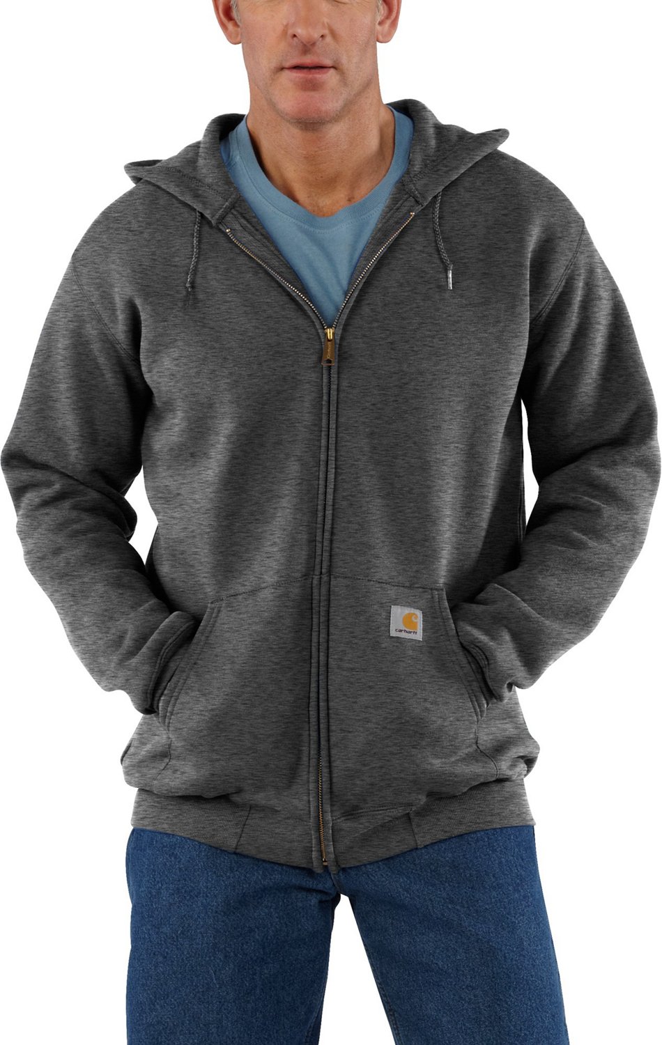 Carhartt Men s Midweight Hooded Zip Front Sweatshirt Academy