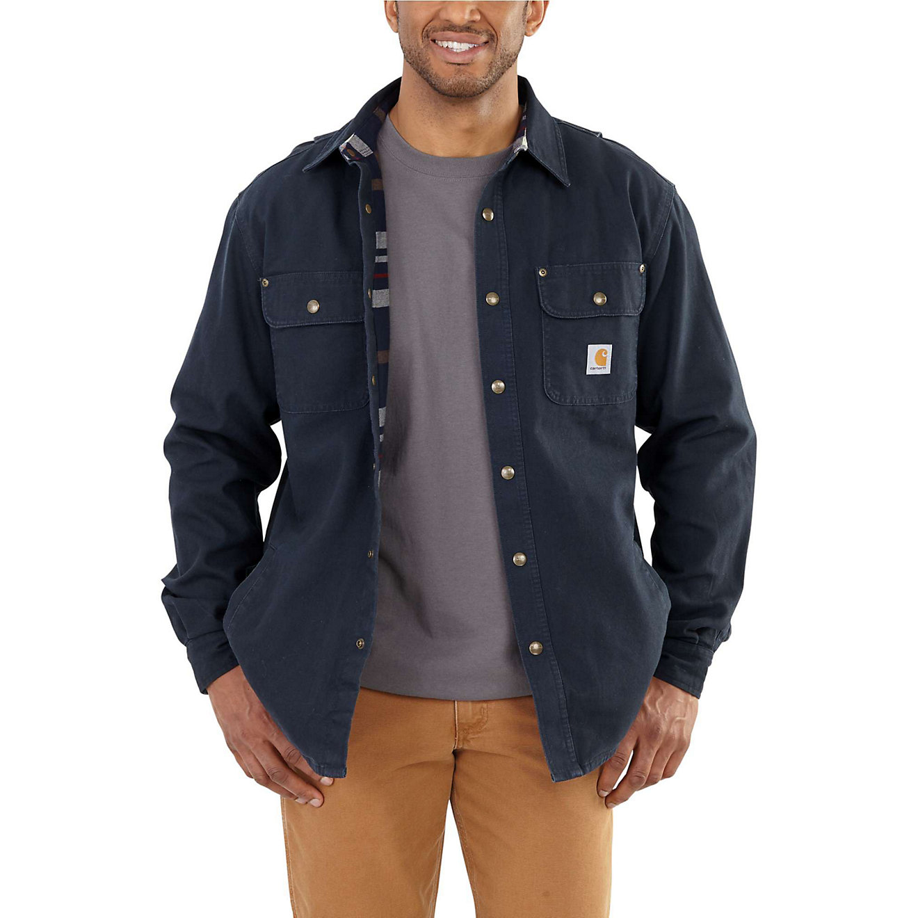 Carhartt Men's Weathered Canvas Shirt Jac | Academy