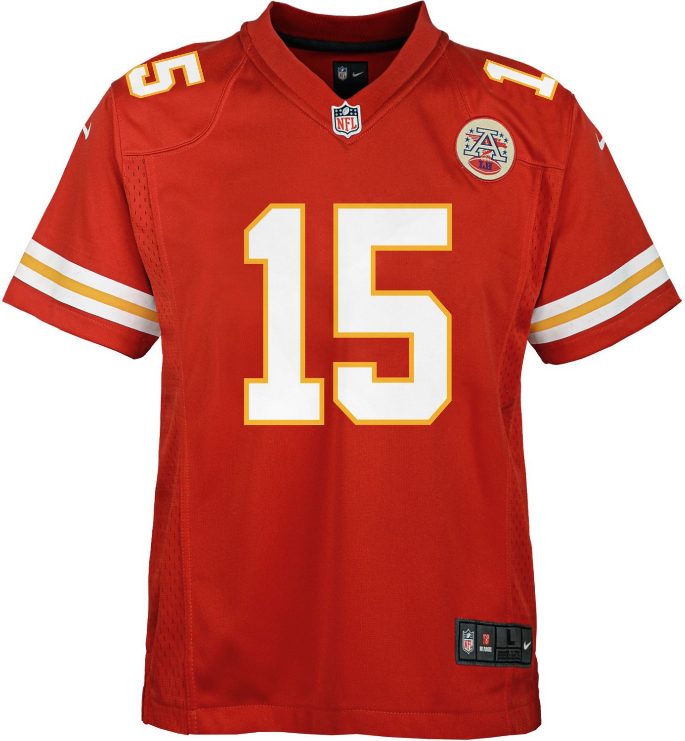 Toddler Patrick Mahomes #15 Kansas City Chiefs Black Mesh Jersey