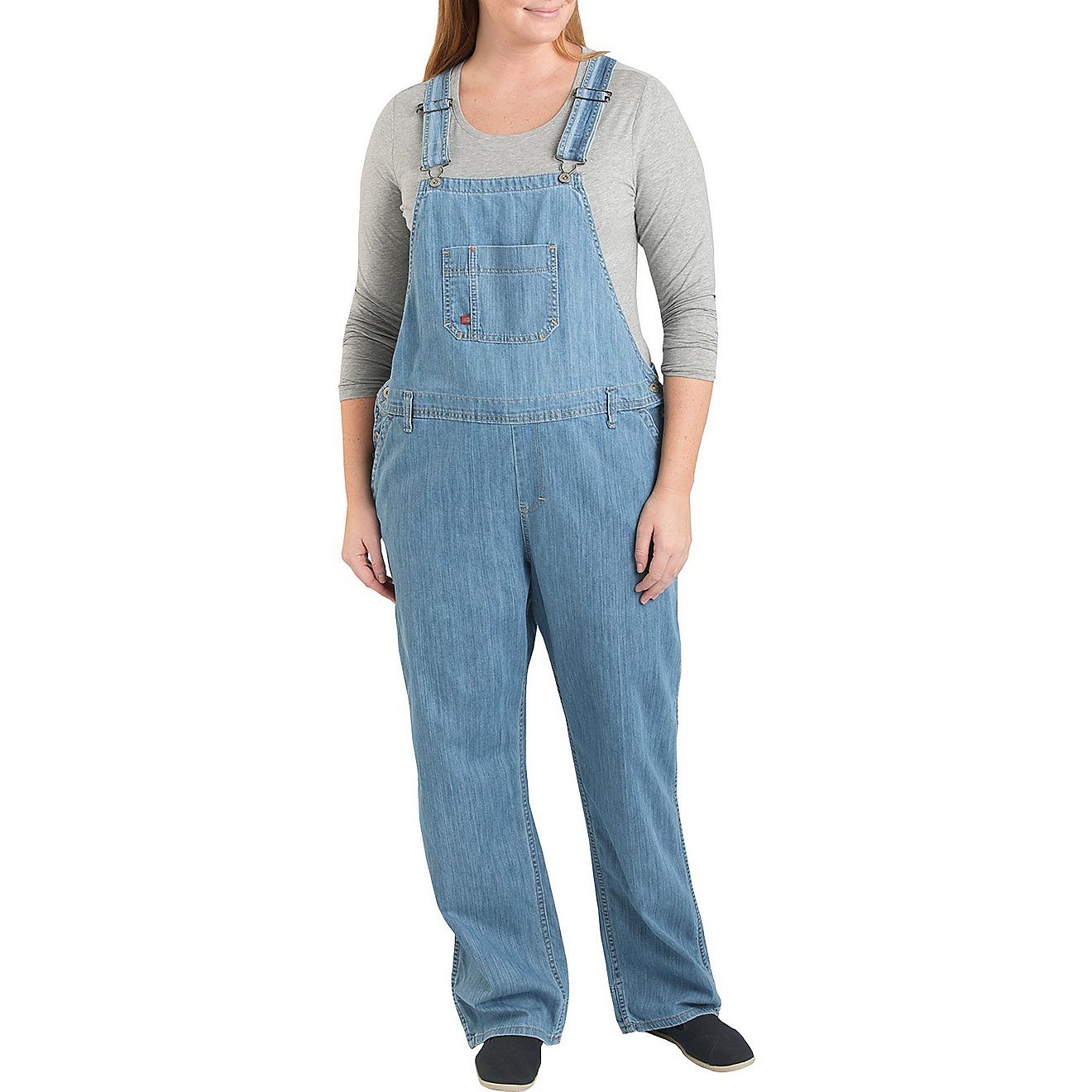 Dickies Women's Relaxed Fit Straight Leg Bib Overall Plus                                                                        - view number 1