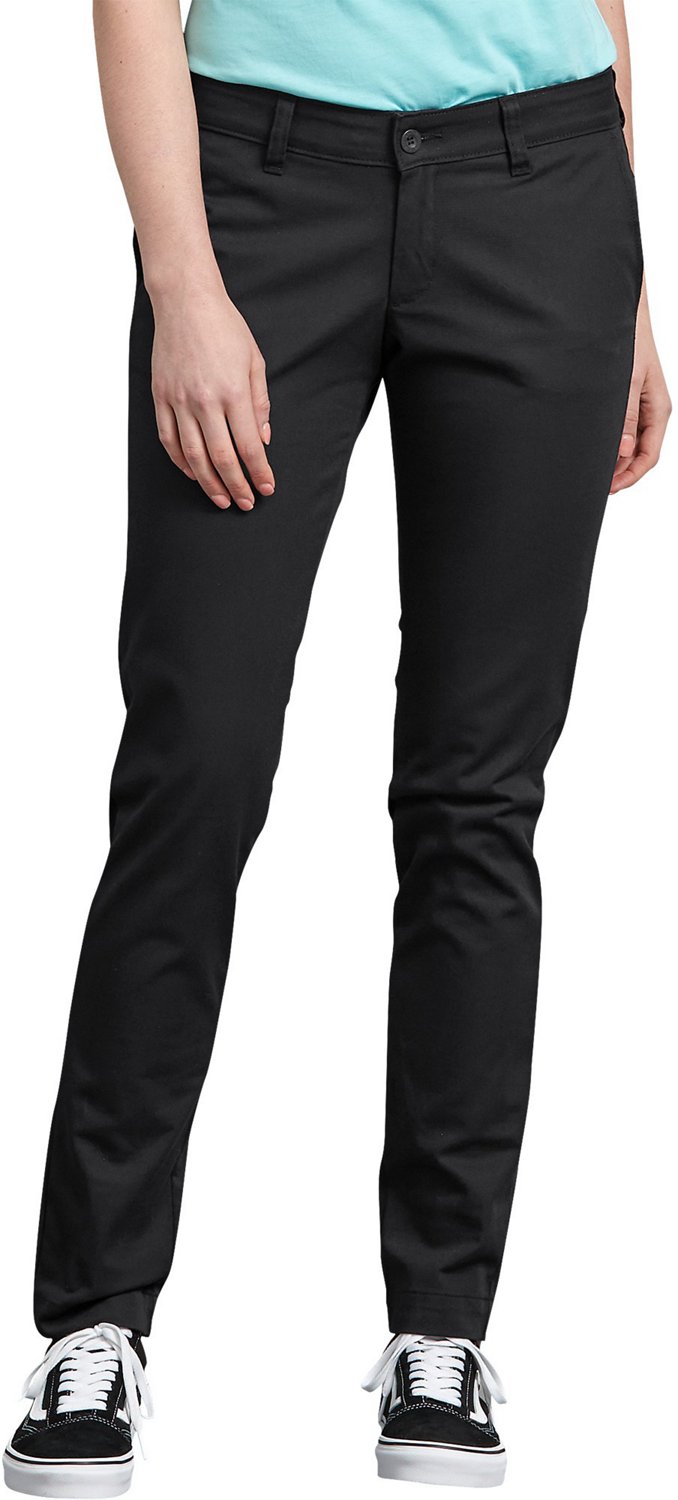 Dickies Womens Stretch Twill Pants Free Shipping At Academy