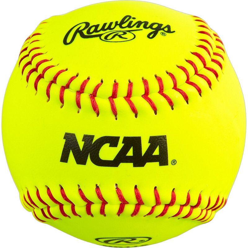 Rawlings NCAA 11 in Soft Training Softball Yellow Bright - Baseballs And Softballs at Academy Sports