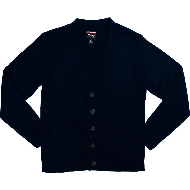 French Toast Boys School Uniform Anti-Pill V-Neck Cardigan Sweater (Little Boys & Big Boys)