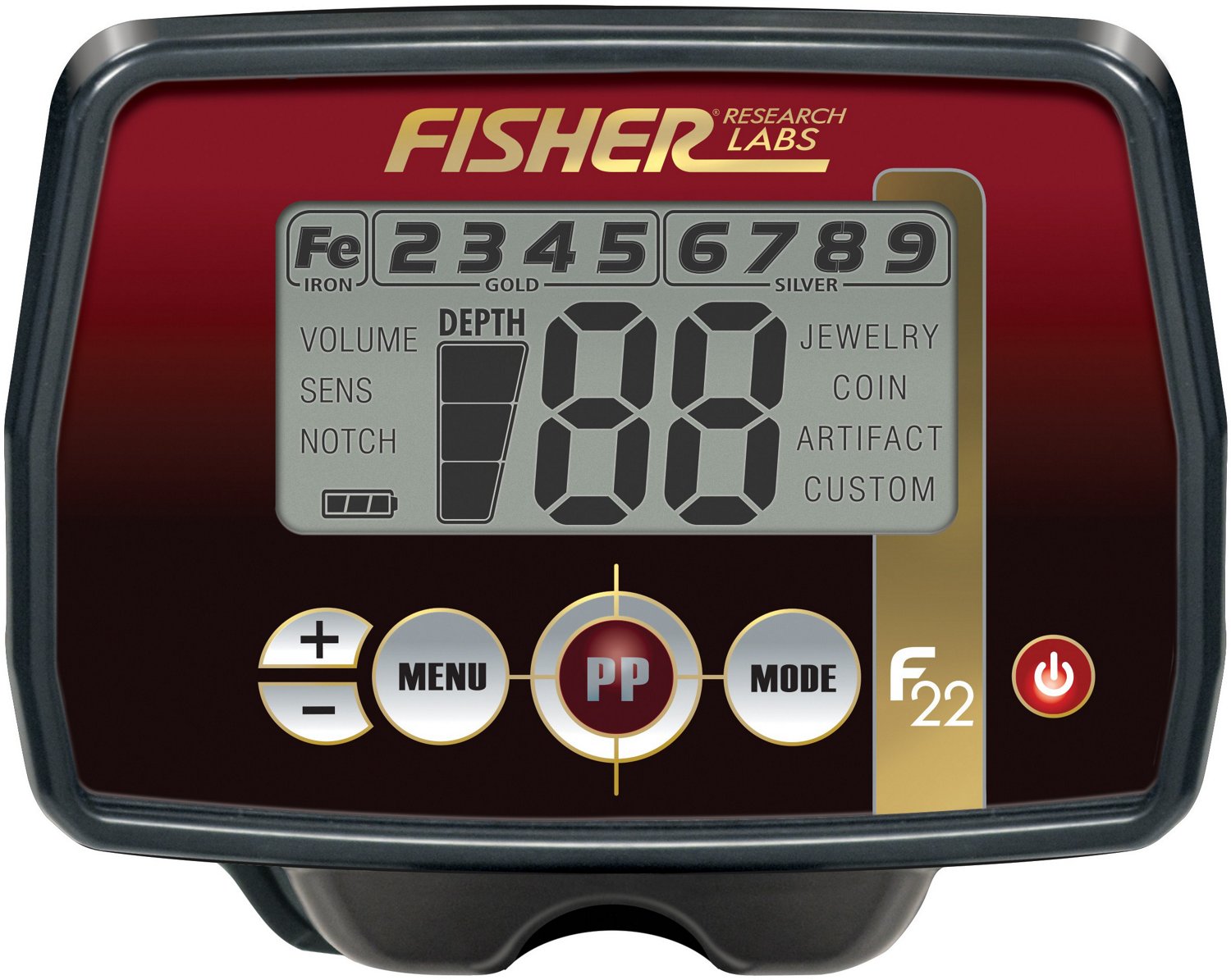 Fisher F22 Weatherproof All-Purpose Metal Detector                                                                               - view number 3