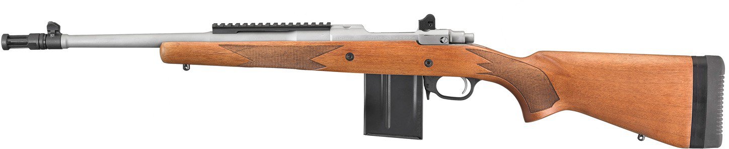 Ruger Gunsite Scout Walnut Stock .308 Winchester Bolt Action Rifle - view number 2