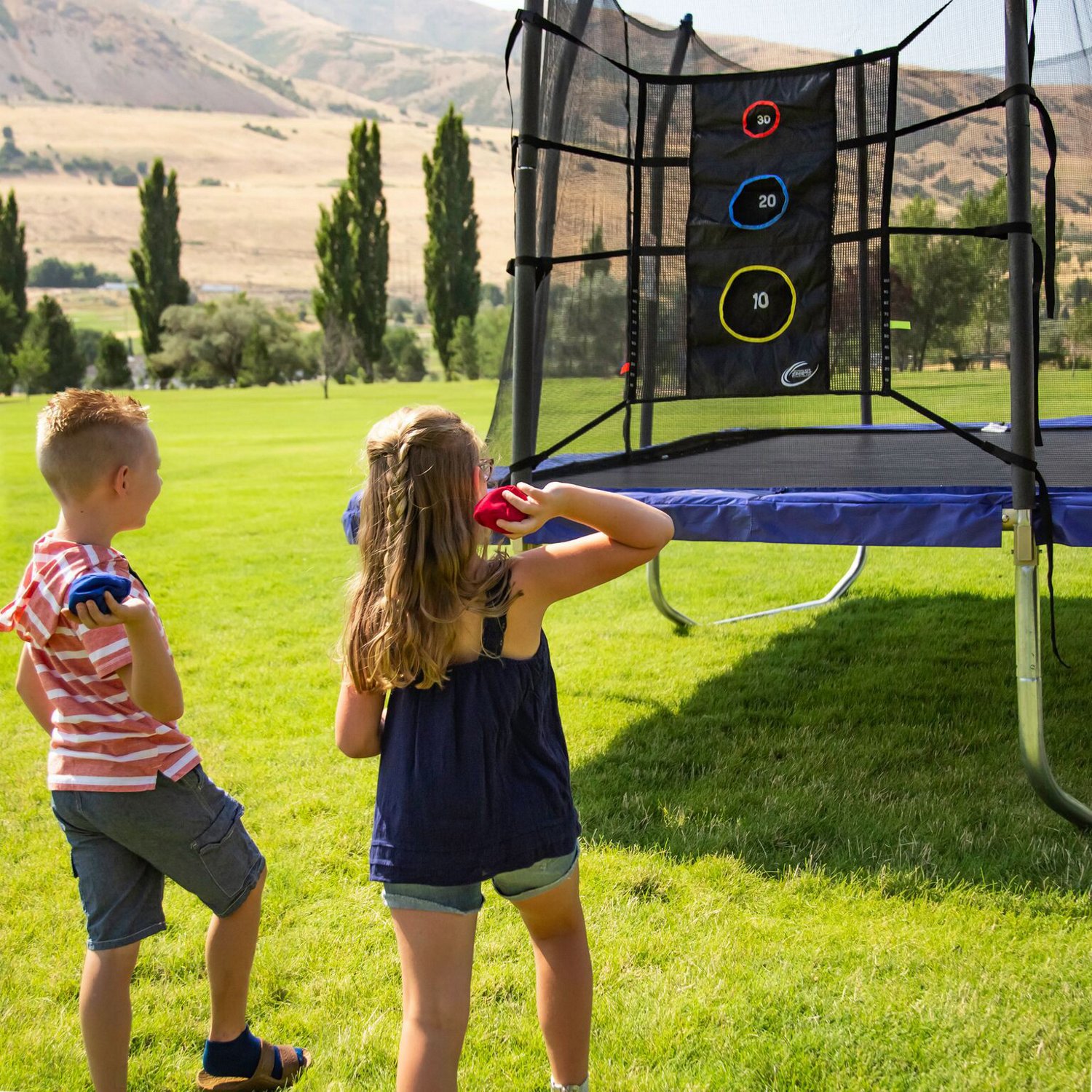 Skywalker Trampolines Bounce Back and Triple Toss Game Kit Academy