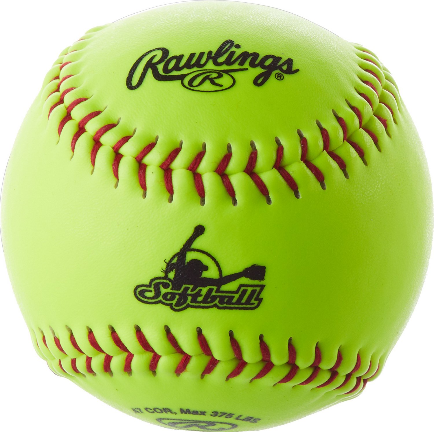 Rawlings 12 in Travel Practice FastPitch Softballs 6Pack Academy