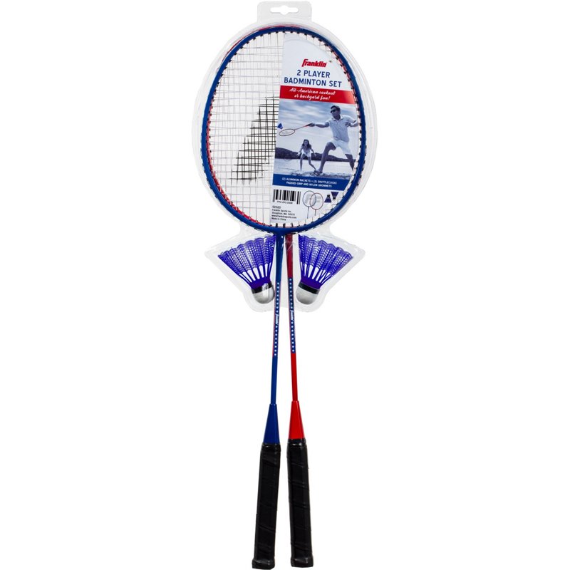 Franklin Sports Red, White and Blue 2 Player Badminton Racket Set