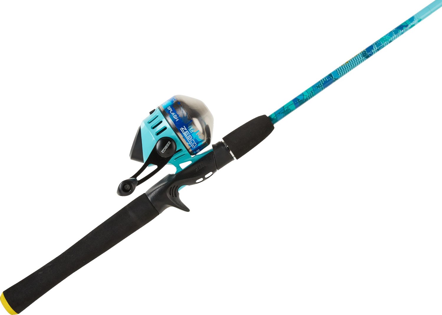 Zebco Splash Blue 6 ft M Freshwater Spincast Rod and Reel Combo
