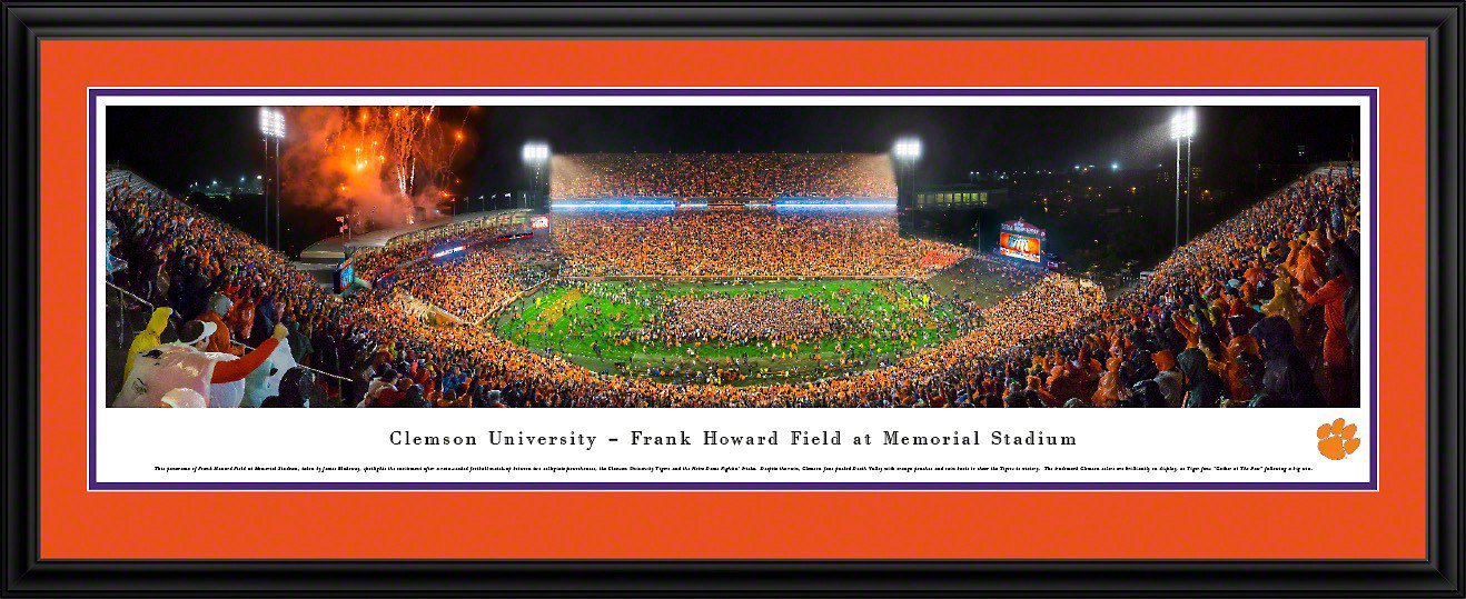 Blakeway Panoramas Clemson University Framed Panoramic Print | Academy