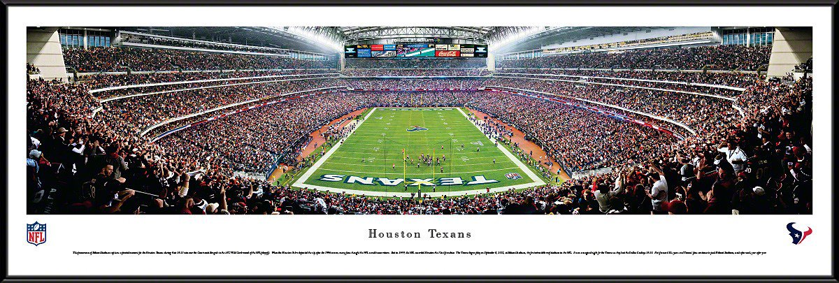 Houston Texans Panoramic - Reliant Stadium Picture - End Zone