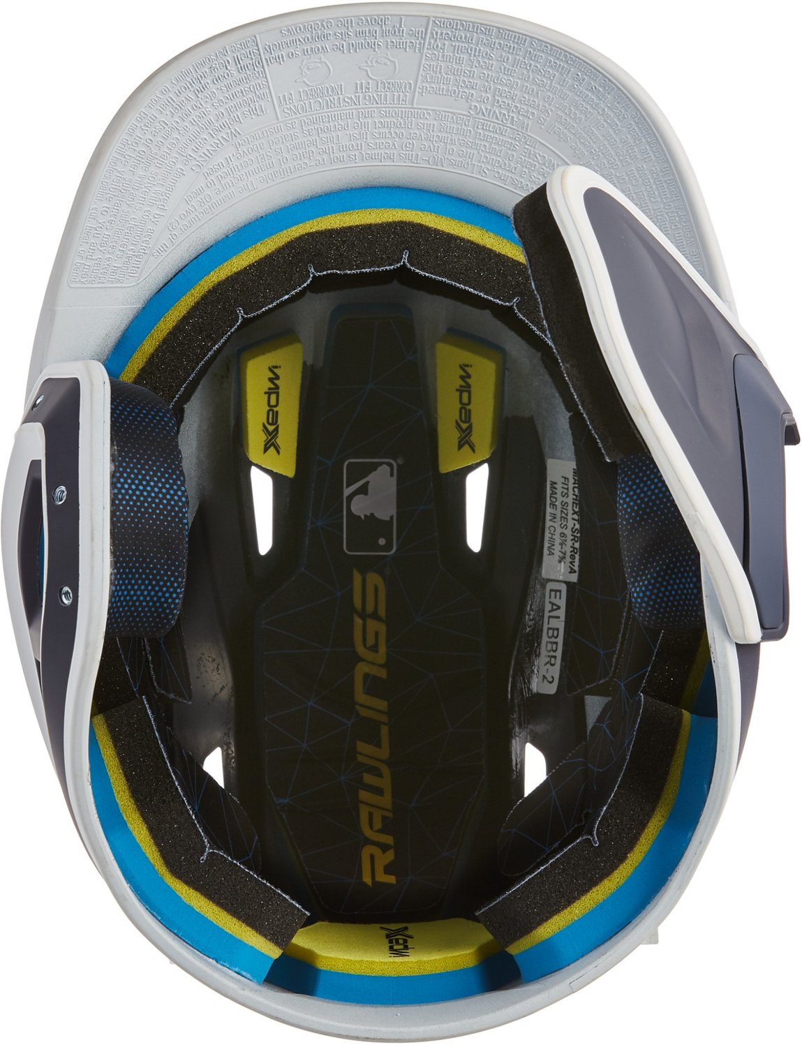 Rawlings Boys' Senior League Mach 2-Tone Batting Helmet with EXT Flap                                                            - view number 3
