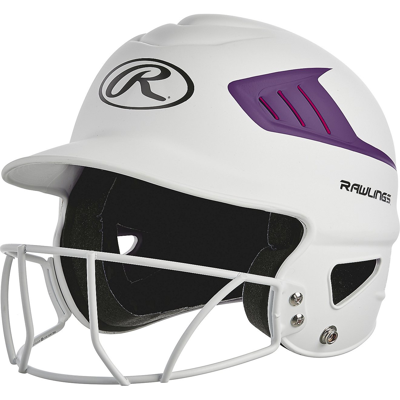 Rawlings Girls' Coolflo Fast-Pitch 2-Tone Matte Batting Helmet                                                                   - view number 2