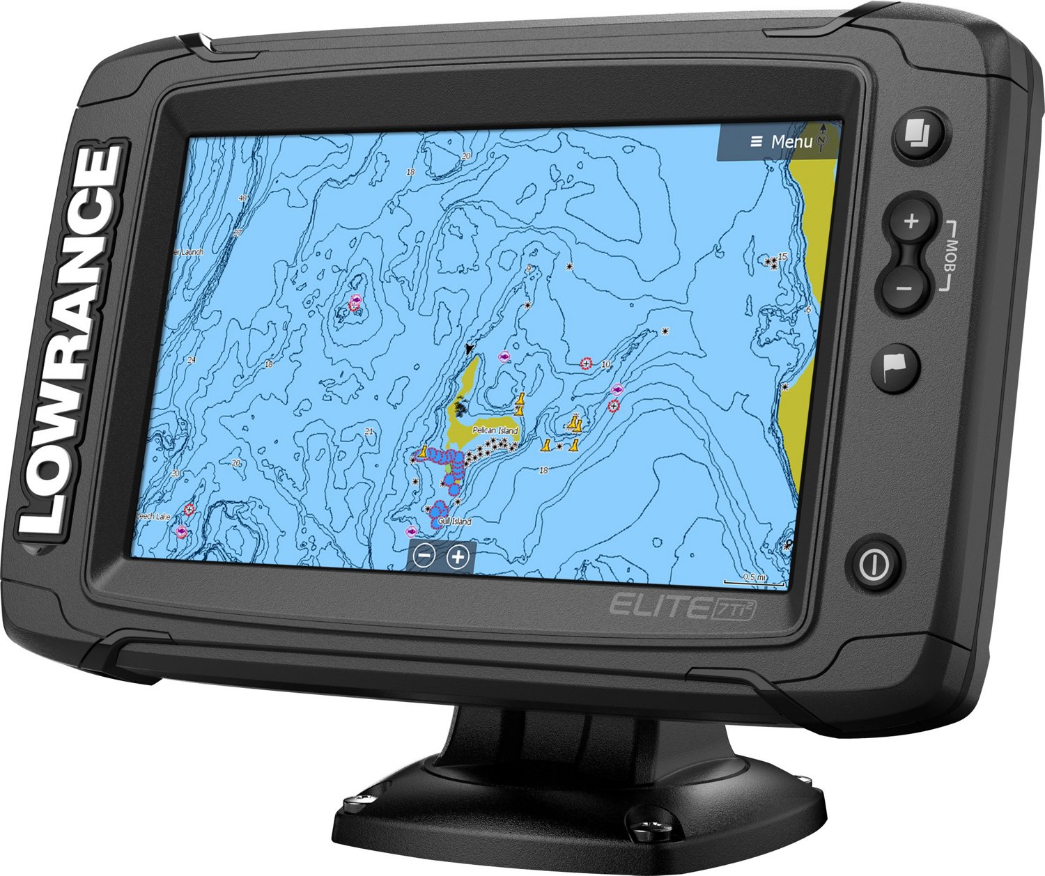 Lowrance Elite-7 Ti² GPS Fish Finder                                                                                            - view number 8