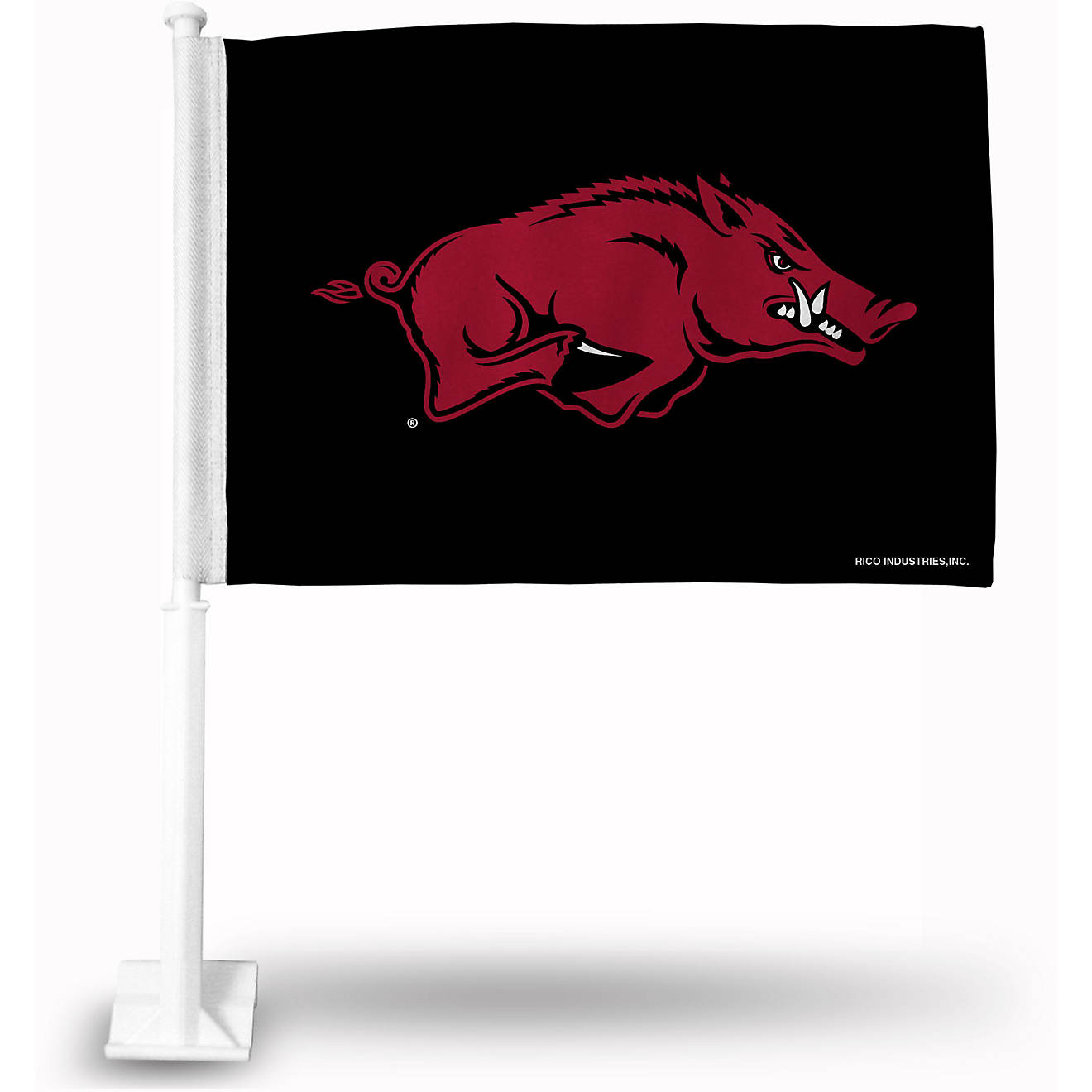 Rico University of Arkansas Car Flag                                                                                             - view number 1