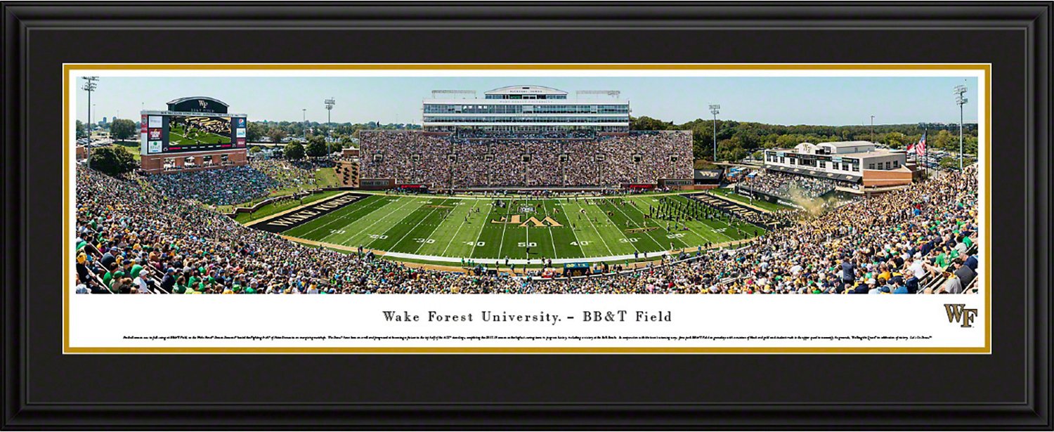 Blakeway Panoramas Wake Forest University Football Stadium Panoramic Print