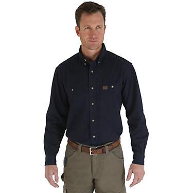 Wrangler Men's Riggs Workwear Twill Button Down Work Shirt                                                                      