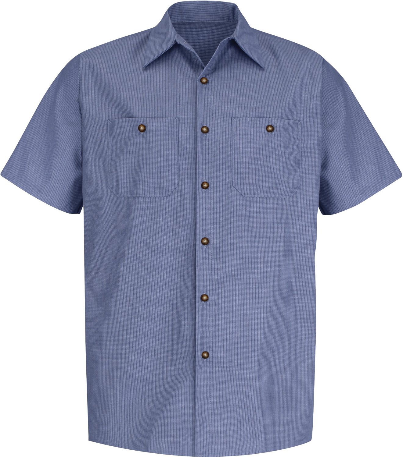 Red Kap Men's Geometric Microcheck Short Sleeve Work Shirt - view number 3