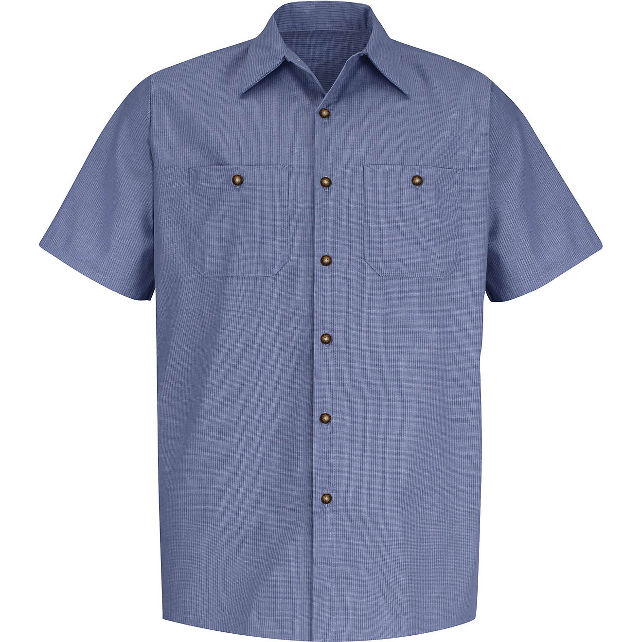 Red Kap Men's Geometric Microcheck Short Sleeve Work Shirt | Academy